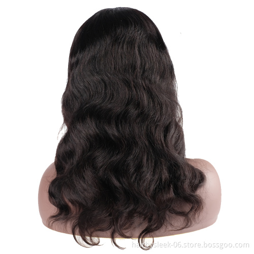 Wholesale body wave Hair Wigs Human Machine Made Wig Body Wave Full Virgin Brazilian Cuticle Aligned Lace Closure Human Hair Wig